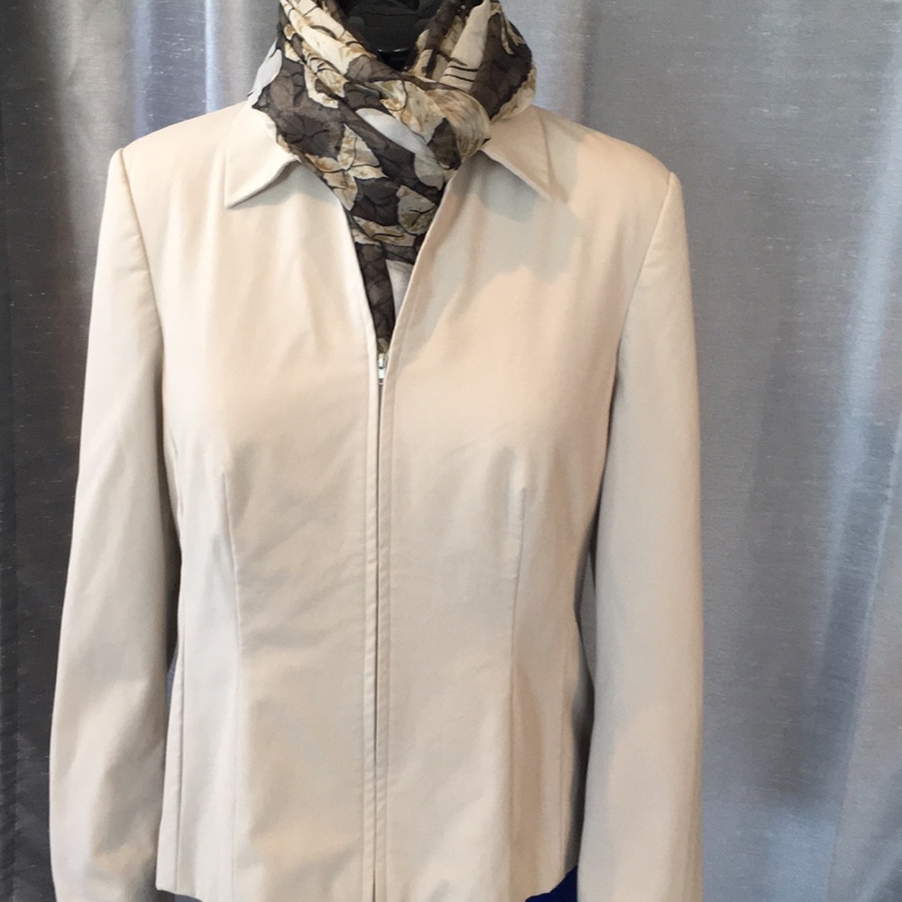 Sigrid Olsen Hip Jacket In Stone 14 - image 1